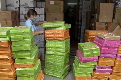 Nhập hơn 10.000 chiếc bánh trung thu trôi nổi về bán kiếm lời