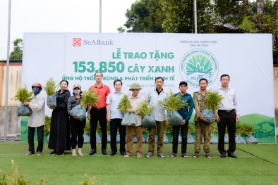 SeABank trao tặng gần 154.000 cây ủng hộ trồng rừng và phát triển kinh tế tại Hà Tĩnh 