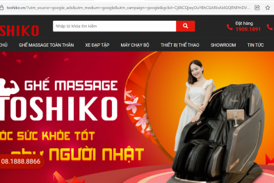 Ghế massage TOSHIKO: Tự phong số 1, mập mờ nguồn gốc xuất xứ