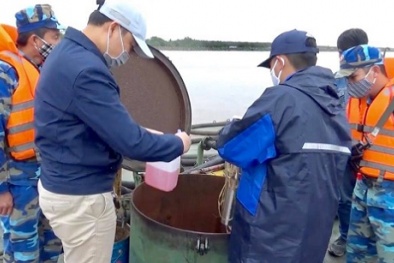 Tạm giữ tàu vận chuyển 100.000 lít dầu bất hợp pháp