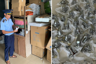 Phát hiện 205 sản phẩm thiết bị vệ sinh giả mạo nhãn hiệu 