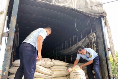 Liên tiếp thu giữ hàng chục tấn đường lậu đang được đưa đi tiêu thụ