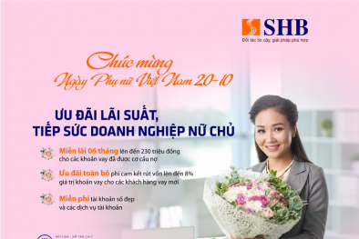 SHB tiếp tục ưu đãi lãi suất vay, nâng bước doanh nghiệp nữ chủ
