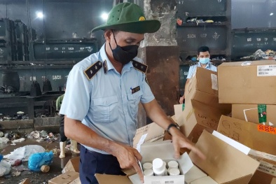 Tiêu hủy lô mỹ phẩm và thuốc tây không rõ nguồn gốc