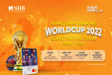 Bùng cháy đam mê World Cup 2022 cùng thẻ thể thao SHB – FCB Mastercard