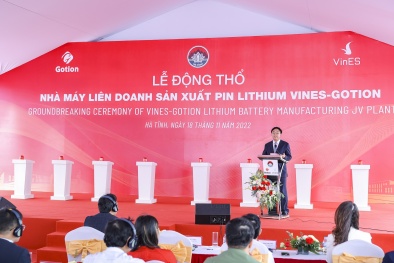 VinES và Gotion động thổ dự án nhà máy sản xuất pin LFP công suất 5 GWh/năm