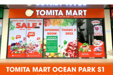 Hàng hoá không rõ nguồn gốc, không tem nhãn 'lọt' trên kệ Hệ thống siêu thị Tomita Mart  