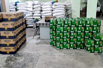 Phú Yên: Phát hiện hàng trăm thùng bia không rõ xuất xứ, đang chuyển đi tiêu thụ