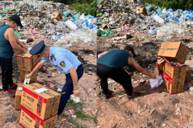 Quảng Ninh: Tiêu hủy 5 tấn thực phẩm không đủ điều kiện lưu hành