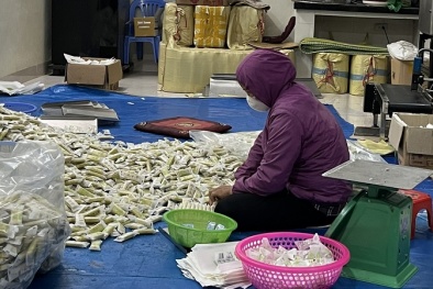 Hà Nội: Phát hiện cơ sở sản xuất bánh gạo giả mạo nguồn gốc xuất xứ
