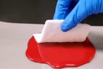 Phát triển tấm gel có thể thấm hút chất lỏng gấp ba lần so với khăn giấy thông thường