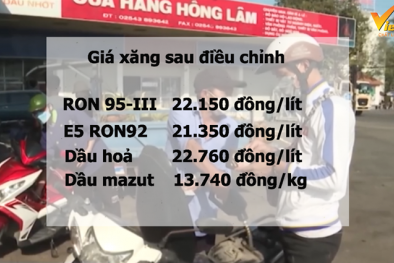 Giá xăng điều chỉnh tăng vượt mốc 22.000 đồng/lít