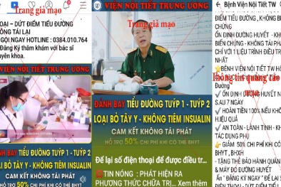 Cảnh báo giả mạo trang thông tin BV Nội tiết Trung ương để bán thuốc trái pháp luật 
