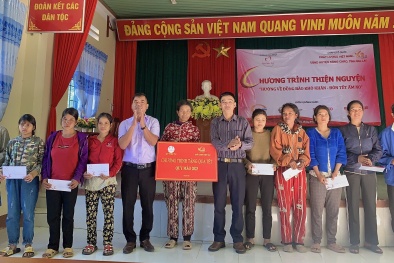 Chất lượng Việt Nam tổ chức chương trình 'Hướng về đồng bào khó khăn - Đón Tết ấm no' tại huyện Kông Chro, tỉnh Gia Lai