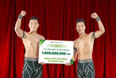 Nhãn hàng dinh dưỡng Nutrilite thưởng nóng 1 tỷ đồng cho anh em nghệ sỹ xiếc Quốc Cơ - Quốc Nghiệp