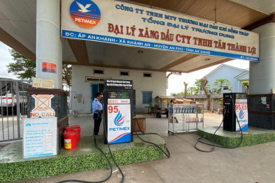 Bị xử phạt vì sử dụng cột điện đo nhiên liệu có tem kiểm định hết thời hạn