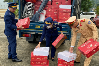 Quảng Ninh tạm giữ 1,2 tấn quả lựu tươi nhập lậu đã có hiện tượng héo, thối