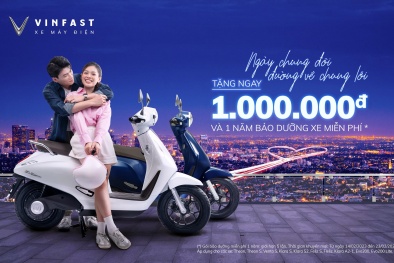 Mua xe máy điện VinFast mùa Valentine, nhận ngay 1 triệu đồng và 1 năm bảo dưỡng xe miễn phí