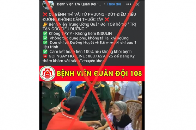 Mạo danh Bệnh viện Trung ương Quân đội 108 để bán thuốc, lừa đảo bệnh nhân