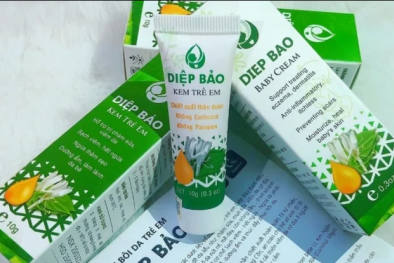 Bộ Y tế thu hồi, tiêu hủy toàn quốc sản phẩm “Diệp Bảo - Kem trẻ em” 