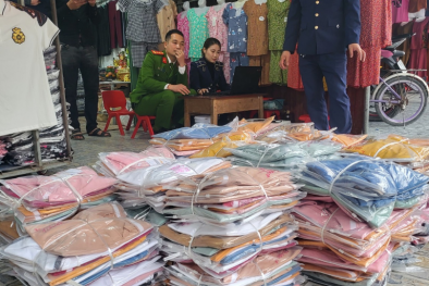 Nam Định ngăn chặn lượng lớn quần áo giả mạo nhãn hiệu Yody