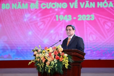Thủ tướng: Đề cương về Văn hóa Việt Nam tiếp tục được Đảng ta vận dụng linh hoạt, sáng tạo, hiệu quả, phù hợp với thực tiễn Việt Nam để xây dựng và bảo vệ Tổ quốc. 