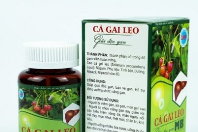 Thực phẩm bảo vệ sức khỏe Cà gai leo giải độc gan MB vi phạm Luật Quảng cáo