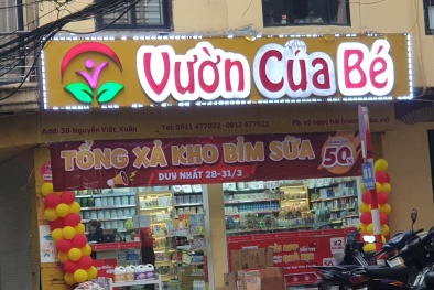 Hệ thống cửa hàng Vườn Của Bé kinh doanh hàng không rõ nguồn gốc?