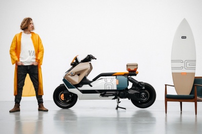 Xe máy điện BMW CE 04 Vagabund Moto Concep thiết kế hiện đại, trẻ trung, đa chức năng độc đáo