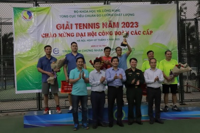 Giải Tennis chào mừng Đại hội Công đoàn các cấp của Tổng cục TCĐLCL thành công tốt đẹp