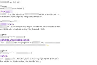 Cảnh báo các quảng cáo website cờ bạc núp dưới link “chính chủ” .gov.vn
