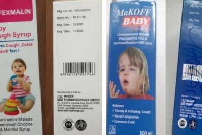 14 sản phẩm siro ho bị cấm ở một số quốc gia chưa được cấp phép tại Việt Nam