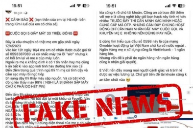 Thực hư thông tin nghe điện thoại từ số máy lạ bị mất sạch tiền trong tài khoản