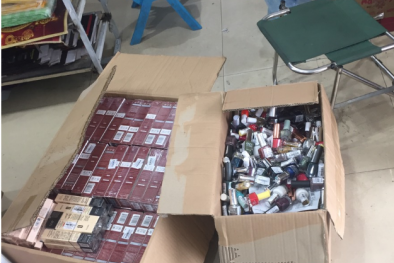 Bắc Giang phát hiện cửa hàng bày bán nhiều loại mỹ phẩm nhập lậu