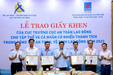 PV GAS được Cục An toàn Lao động khen thưởng