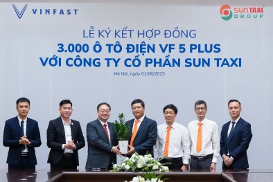 VinFast bán 3.000 chiếc VinFast VF5 Plus cho Sun taxi