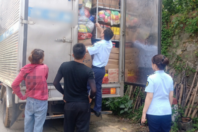 Bắc Kạn tiêu hủy 1.500 sản phẩm thực phẩm, đồ gia dụng không rõ nguồn gốc xuất xứ