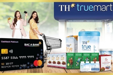 Chủ thẻ tín dụng quốc tế BAC A BANK nhận ưu đãi đặc quyền tại TH TrueMart