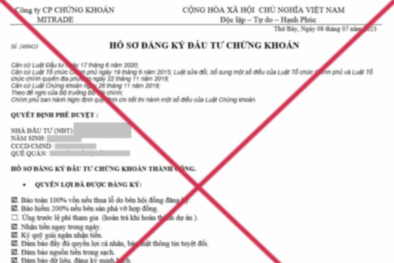 Cảnh báo: Mạo danh Trung tâm Lưu ký Chứng khoán (VSD) nhằm lừa đảo các nhà đầu tư 