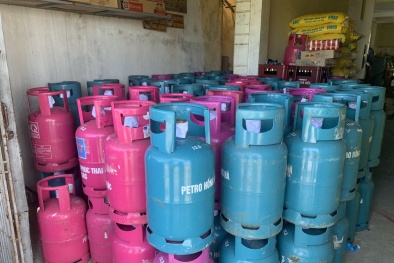 Nam Định ngăn chặn lượng lớn chai LPG giả mạo nhãn hiệu
