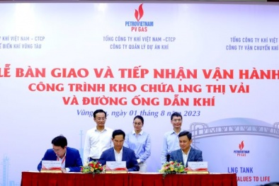 Ký kết bàn giao và tiếp nhận vận hành Kho cảng LNG Thị Vải, đường ống dẫn khí LNG tái hóa Thị Vải – Phú Mỹ 
