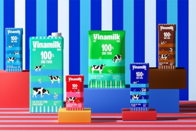 Lộ diện các sản phẩm 'thay áo mới' đầu tiên của Vinamilk trên dây chuyền