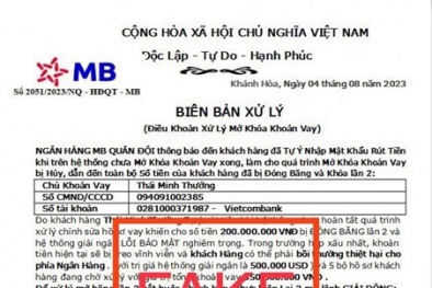 MB cảnh báo các hành vi mạo danh ngân hàng chiếm đoạt tiền