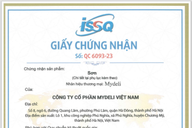 Sản phẩm sơn Mydeli và Windy được chứng nhận phù hợp QCVN 08:2020/BCT