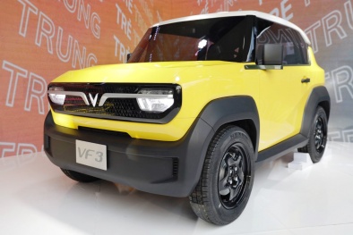 VinFast VF 3 được 'cởi trói' tại triển lãm Xanh tại TP. Hồ Chí Minh