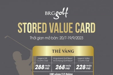Thẻ Stored Value Card của BRG Golf Đồng hành với niềm đam mê gôn tại các sân gôn đẳng cấp