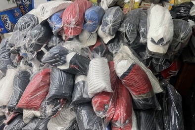 Bình Dương: Thu giữ trên 32.000 sản phẩm mũ vải nghi giả mạo nhãn hiệu