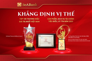 SeABank được vinh danh 2 sản phẩm dịch vụ, tài chính tiêu biểu và top 100 thương hiệu giá trị nhất Việt Nam