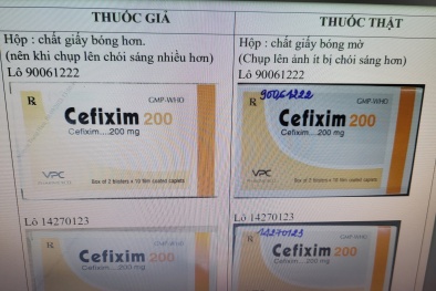 Bộ Y tế: Yêu cầu xác minh thông tin và truy tìm nguồn gốc thuốc Cefixime 200 giả