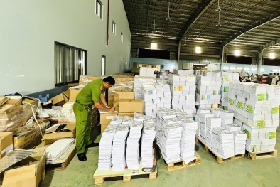 Phát hiện và tạm giữ hơn 10 tấn sách lậu ở TP.HCM